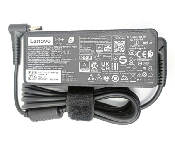 Lenovo-65W-Small-Pin-Adapter-with-Power-Cable-GX20K78585_1 Lenovo Original 65W Small PIN Wal Adapter for Yoga 130-14, 130-15, 330-14, 330-15