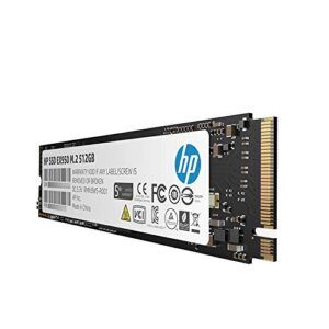 HP EX950 M.2 512GB PCIe 3.1 x4 NVMe 3D TLC NAND Internal Solid State Drive (SSD) side view